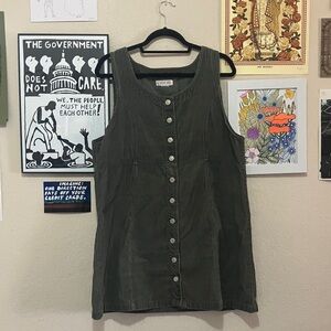 Cherokee Green Corduroy Dress